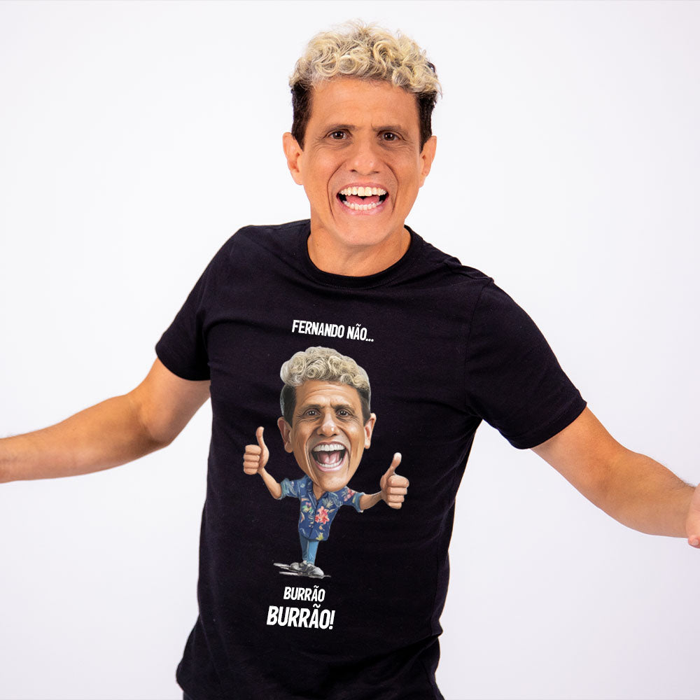 Camiseta Caricatura Burrão